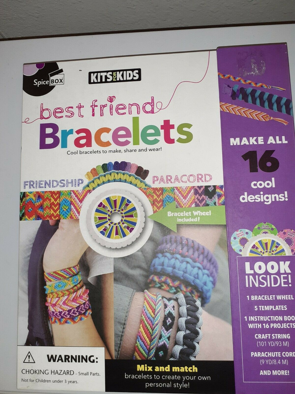 Choose Friendship, My Kumihimo Friendship Bracelet Maker, 112 Pre-Cut